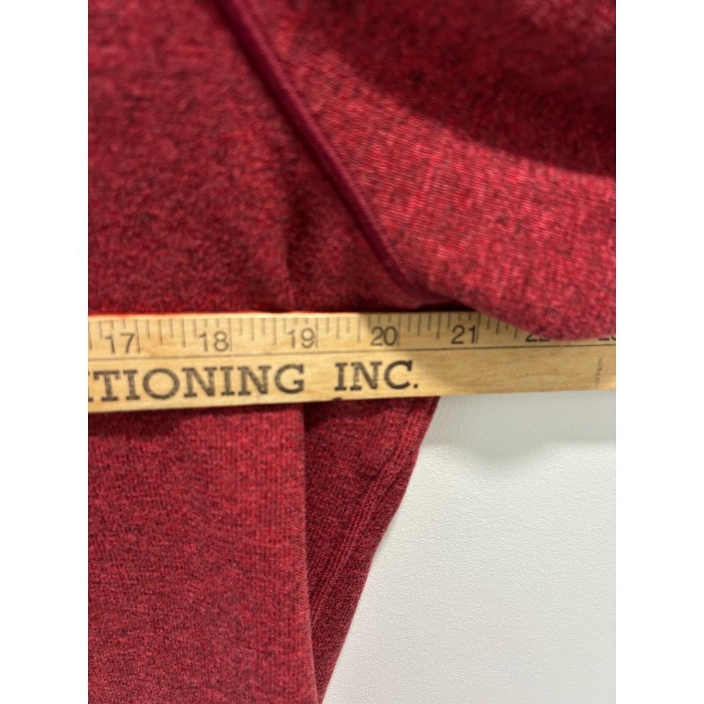 Cutter & Buck Mens Medium Heather Red Quarter Zip Fleece Pullover Sweater Medium - Picture 5 of 10